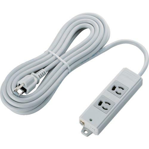 ELECOM RoHs準拠OAタップ 抜け止 3P 2個口 マグネット 5m グレー ( T-WRM...
