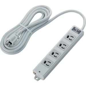 ELECOM RoHs準拠 抜け止 3P 4個口 雷ガード マグネット 3m グレー ( T-WRMK3430LG/RS ) エレコム(株)｜orangetool