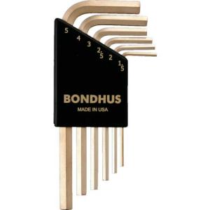 BONDHUS 六角L-レンチ ショート ゴールド セット6本組(1.5-5mm) ( HLX6MSG )｜orangetool