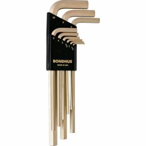 BONDHUS 六角L-レンチ ロング ゴールド セット9本組(1.5-10mm) ( HLX9MG )｜orangetool