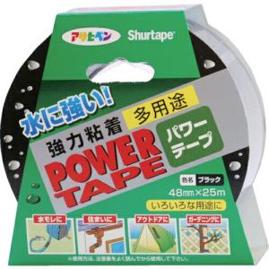 アサヒペン パワーテープ 48mm×25m ブラック ( 602275 )｜orangetool