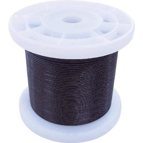 ニッサチェイン 黒コーティングワイヤロープ 1.2mm×100m ( TSY12V-BK ) (株)...