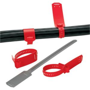 PANDUIT マーカーストラップ付き結束バンド グレー (50本入) ( CM4S-L8 )｜orangetool