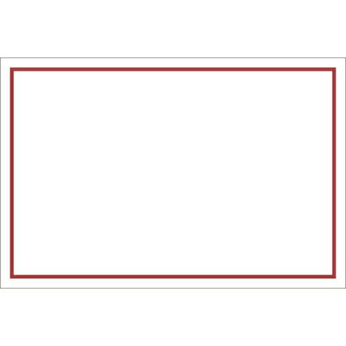 ユニット ゼッケンステッカー胸用 赤枠白地無地 ( 831-977 ) ユニット(株) (メーカー取...