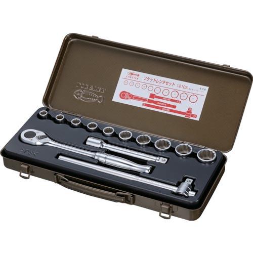 エビ ソケットレンチセット 差込角12.7mm 12角 ( 1210A ) (株)ロブテックス