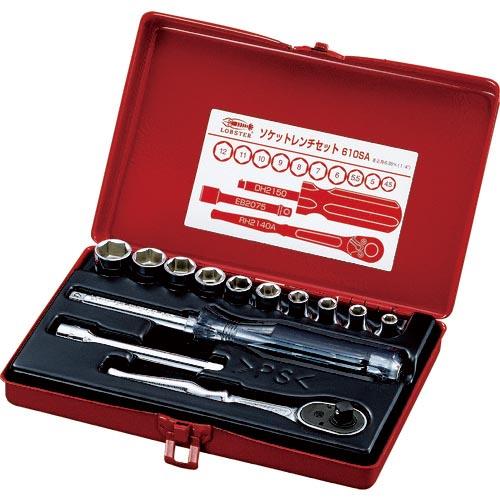 エビ ソケットレンチセット 差込角6.35mm 6角 ( 610SA ) (株)ロブテックス