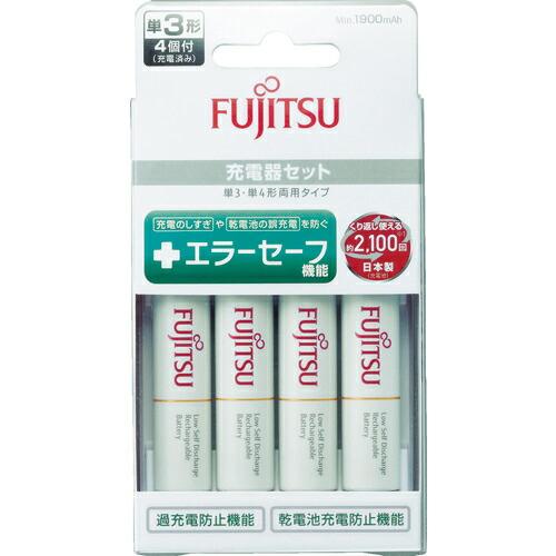 FDK ニッケル水素充電池 スタンダード充電器セット(付属電池単3×4本、充電時間約6時間) ( F...