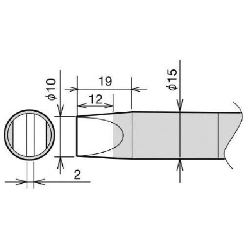 グット 温調はんだこてRX-892AS用替こて先 10D ( RX-89HRT-10D ) 太洋電機...