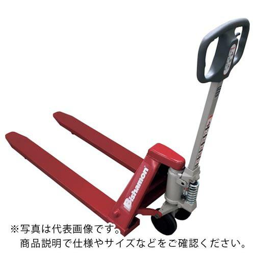 Bishamon ハンドパレットトラック 極低床式 均等荷重1000kg フォーク長さ1220×間隔...