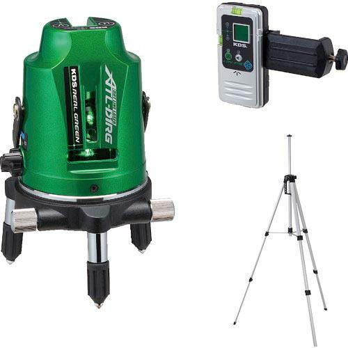 KDS レーザー墨出器セット リアルグリーンレーザー墨出器 D1RG 受光器・三脚付 ( ATL-D...