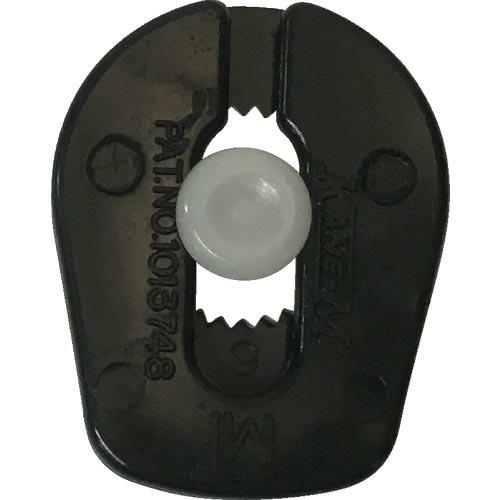 ユタカメイク 金具 紐用止メ金具 2mm~4mm用 ブラック ( JH-07 ) (株)ユタカメイク
