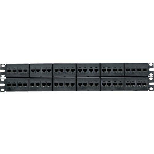 PANDUIT カテゴリ5E モジュラーパッチパネルキット 4ポートフェースプレートタイプ 48ポー...