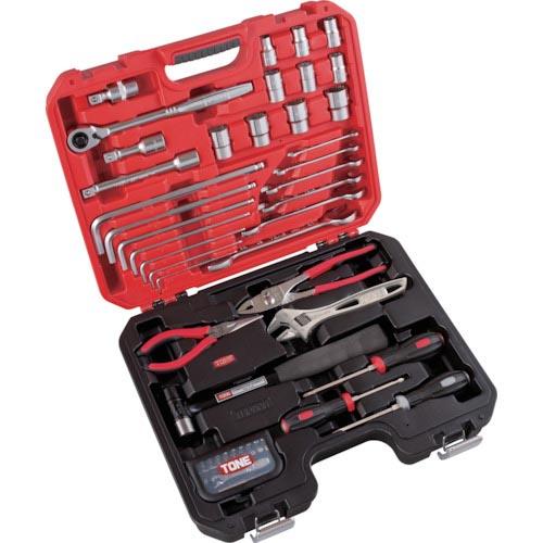 TONE 整備用工具セット コンビネーションツールセット レッド/ブラック 57点セット ( K70...