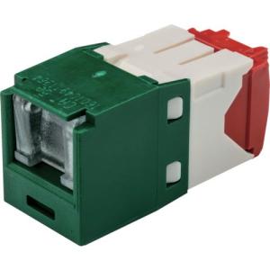 PANDUIT カテゴリ5E シャッター付モジュラージャック 緑 ( CJH5E88TGGR )｜orangetool