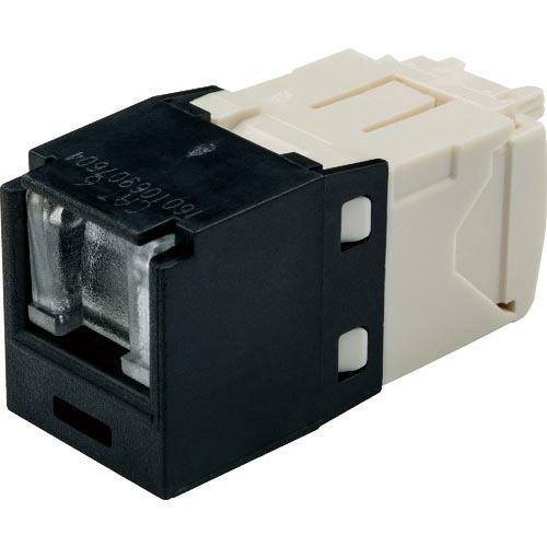 PANDUIT カテゴリ6 シャッター付モジュラージャック 黒 ( CJH688TGBL )