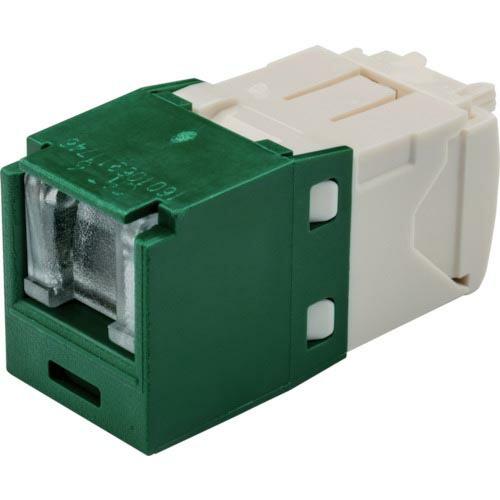 PANDUIT カテゴリ6 シャッター付モジュラージャック 緑 ( CJH688TGGR )