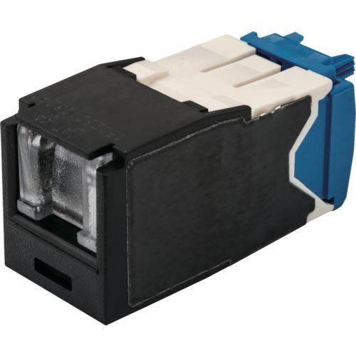 PANDUIT カテゴリ6A シャッター付モジュラージャック 黒 ( CJH6X88TGBL )