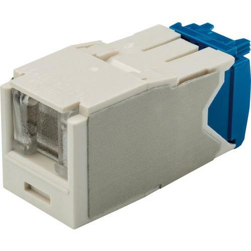 PANDUIT カテゴリ6A シャッター付モジュラージャック オフホワイト ( CJH6X88TGI...