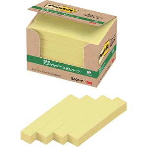 3M ポスト・イット 75X12.5mm 100枚X20パッド イエロー ( 5601-Y ) スリーエム ジャパン(株)文具・オフィス事業部｜orangetool