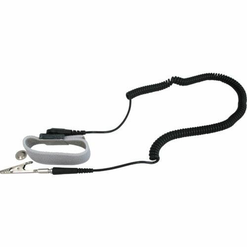 DESCO リストストラップ、JEWEL、マグネット嵌合 伸縮性長さ調整機能付き、黒、1.83m (...