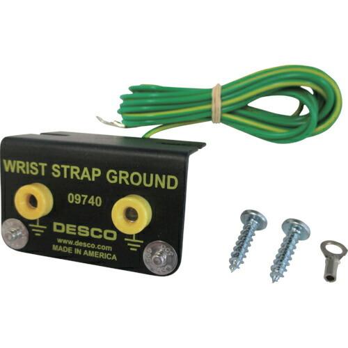 DESCO 接地、リストストラップ、作業台用4mm端子付き ( 09740 ) DESCO JAPA...