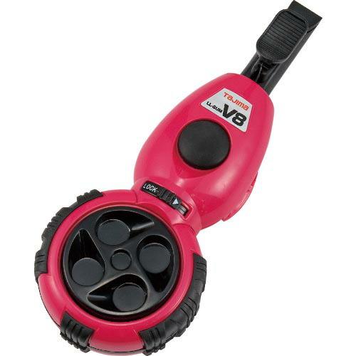 タジマ エルライン墨つぼV8斜めカット レッド ( LL-SUMV8N-R ) (株)TJMデザイン