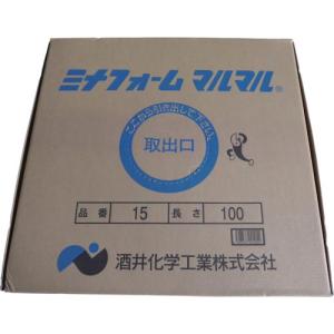 ミナ 弾性シーラントバックアップ材 ミナフォームマルマル #15 15mmφ×100m ( MM-15 ) 酒井化学工業(株)｜orangetool
