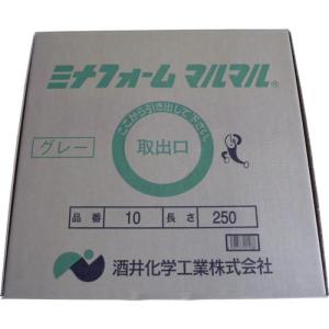 ミナ 弾性シーラントバックアップ材 ミナフォームマルマル #10 10mmφ×250m グレー ( MM-10G ) 酒井化学工業(株)｜orangetool