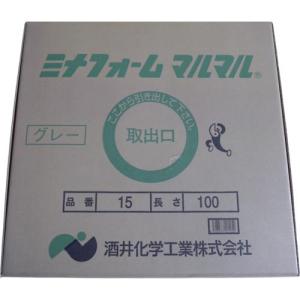 ミナ 弾性シーラントバックアップ材 ミナフォームマルマル #15 15mmφ×100m グレー ( MM-15G ) 酒井化学工業(株)｜orangetool