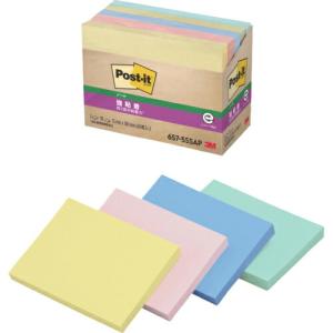 3M ポスト・イット 強粘着 75X100mm 90枚X5パッド (450枚入) ( 657-5SSAP ) スリーエム ジャパン(株)文具・オフィス事業部｜orangetool
