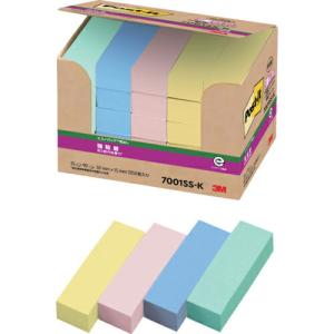 3M ポスト・イット 強粘着 50X15mm 90枚X25パッド 4色混色 ( 7001SS-K ) スリーエム ジャパン(株)文具・オフィス事業部｜orangetool