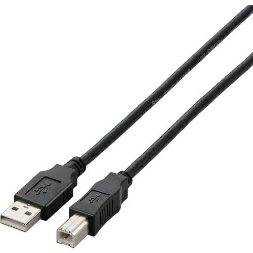 ELECOM ( エレコム )　ＵＳＢ２．０ケーブル　Ａ−Ｂタイプ　ノーマル　５ｍ　ブラック ( U...