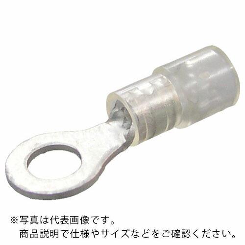 ニチフ 環境配慮形絶縁被覆付丸形端子R形(100個入)より線0.3~1.65外寸5.6mmスタッド径...
