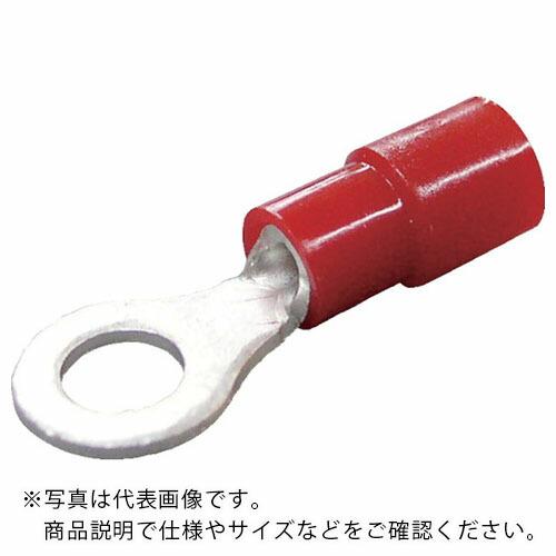 ニチフ 環境配慮形絶縁被覆付丸形端子R形(100個入)より線0.3~1.65外寸5.7mmスタッド径...