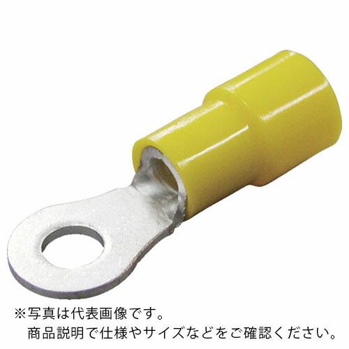 ニチフ 環境配慮形絶縁被覆付丸形端子R形(50個入)より線2.63~6.64外寸8mmスタッド径5....
