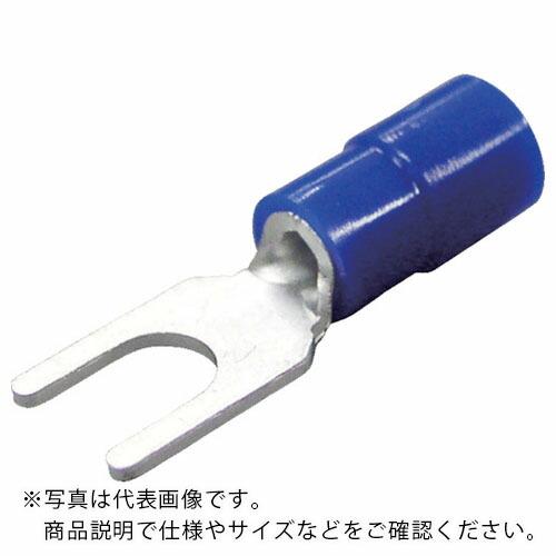 ニチフ 環境配慮形絶縁被覆付Y形端子Y形(100個入)より線1.04~2.63外寸7mmスタッド径4...