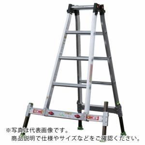 NAKAO アウトリガー内蔵4脚伸縮式 兼用脚立 ダン吉  H=1200 ( D-120 )｜orangetool