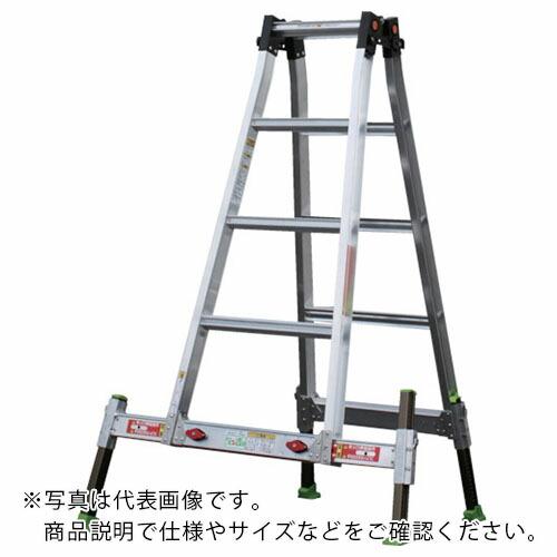 NAKAO アウトリガー内蔵4脚伸縮式 兼用脚立 ダン吉  H=1200 ( D-120 )