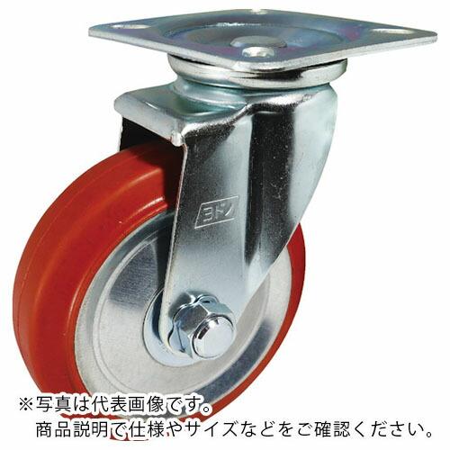 【SALE価格】ヨドノ プレス製自在金具付赤ゴム車 75φ ( RWJ75 )