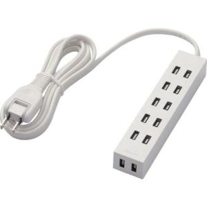 【SALE価格】ELECOM シャッタータップ flecc barra 6個口 2.0m ホワイト ( T-NFL01-2620WH ) エレコム(株)｜orangetool