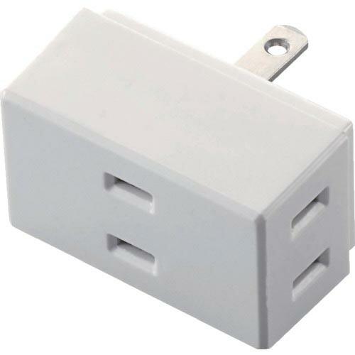 ELECOM トリプルタップ 3個口 ホワイト ( T-TR01-2300WH ) エレコム(株)
