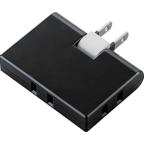 【SALE価格】ELECOM コーナータップ 3個口 ブラック ( T-TR03-2300BK )