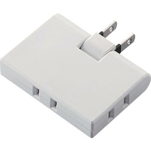 ELECOM コーナータップ 3個口 ホワイト ( T-TR03-2300WH ) エレコム(株)