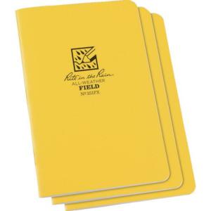 【SALE価格】RITR 4 5/8X7 ステイプルノートブック(3冊セット)フィールド・イエロー ( 351FX ) Rite in the Rain社｜orangetool
