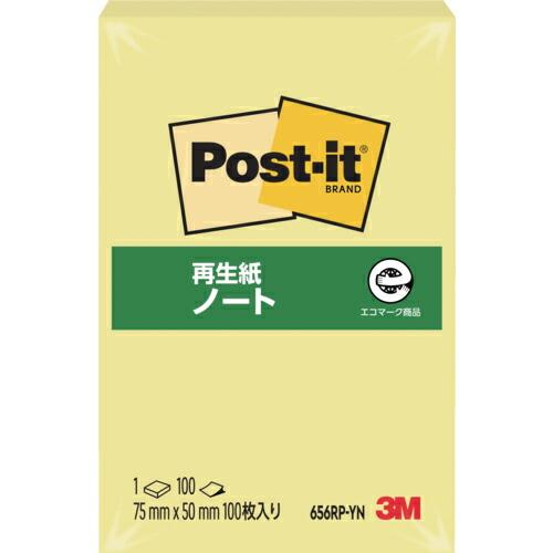 3M ポスト・イット 75X50mm 100枚入り イエロー ( 656RP-YN ) スリーエム ...