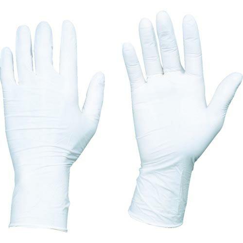 TRUSCO 使い捨てニトリル手袋TGエアー 0.06 粉無白L 100枚 ( TGNN06WL )...