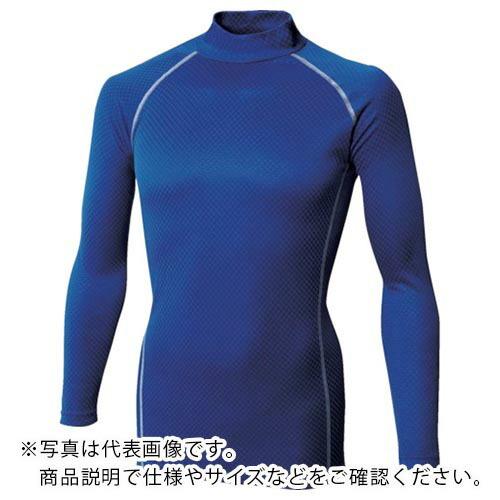 おたふく BT織柄チェックハイネックシャツ ブルー S ( JW-172-BL-S )