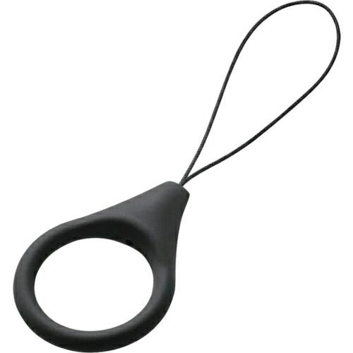 ELECOM スマートフォン用フィンガーストラップ シリコン Lサイズ ブラック ( P-STF01...