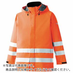 ミドリ安全 雨衣 レインベルデN 高視認仕様 上衣 蛍光オレンジ L ( RAINVERDE-N-UE-OR-L ) ミドリ安全(株)｜orangetool