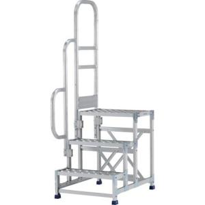 アルインコ 作業台 金具SUS仕様片側手すり付き ( CMT376DST ) アルインコ(株)住宅機器事業部｜orangetool
